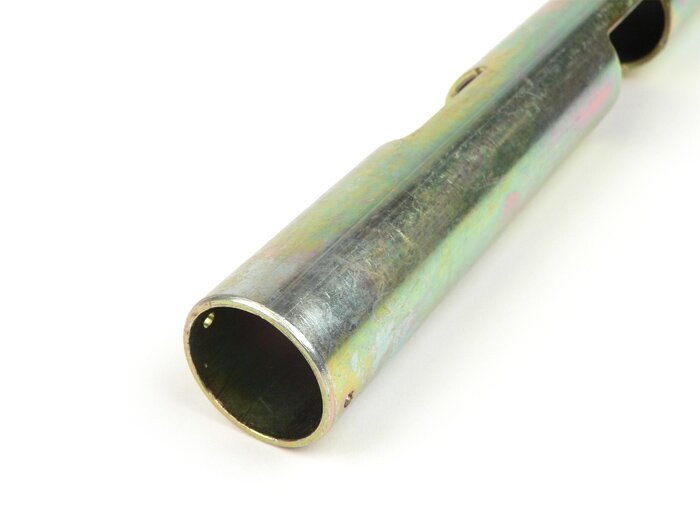 Gasklepbuis -OEM KWALITEIT met stuurknipperlichten- Vespa Rally180 (VSD1T), Rally200 (VSE1T), Sprint150 (VLB1T), TS125 (VNL3T), GT125 (VNL2T), GTR125 (VNL2T), Super, GL150 (VLA1T), SS180 (VSC1T), PV125, ET3 - l=293mm Ø=24mm