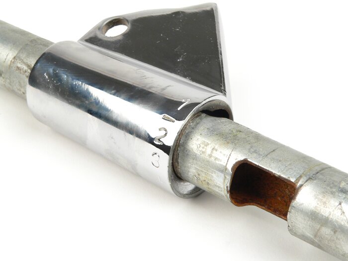 Tubo de cambio - CALIDAD OEM - Vespa VNB5 a VNB6T, VBB, GS150 / GS3, GS160 (4 velocidades) - l=130mm Ø=22mm - Cromado