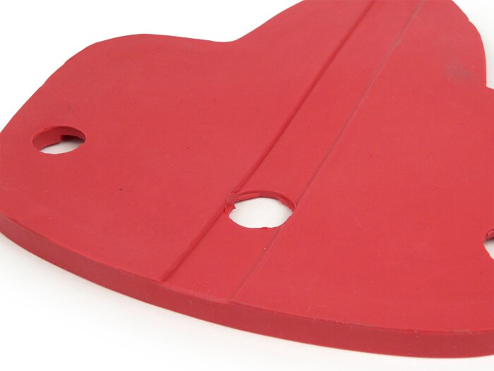 Taillight gasket -OEM QUALITY- Vespa GS - red