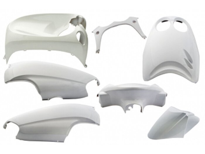 Juego de piezas de carenado -EDGE- 7 piezas - Yamaha Neos hasta 06/2007 - Blanco