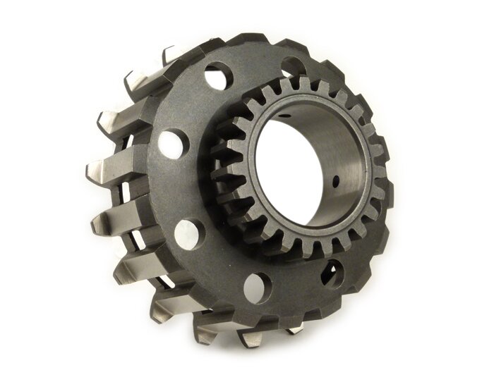 Pinion kopling -DRT- Vespa Cosa2, PX (dari tahun 1995) - untuk roda utama Polini 64 gigi (bergigi lurus) - 23 gigi
