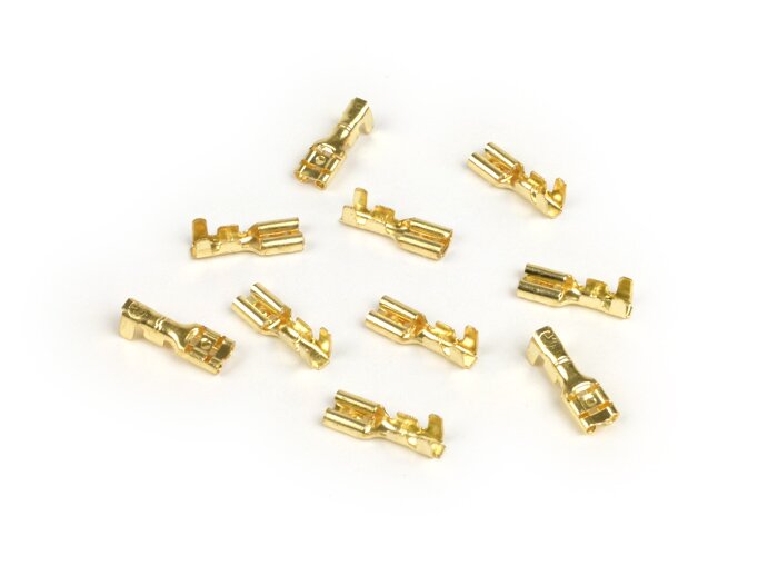 Crimp terminal -female spade connector 4.8mm Ø=0.5-1.0mm²- DIN 46247 - 10 pcs