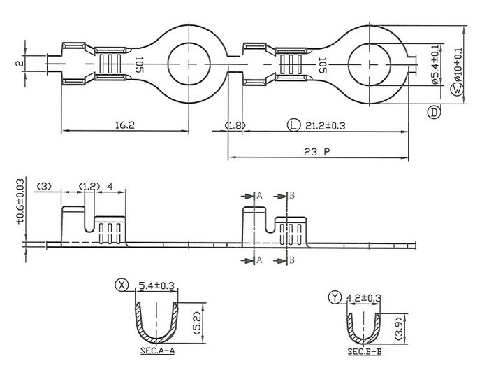 Kabel lug -ring lug 5.7mm Ø = 1.0-1.5mm²- 10 pcs.
