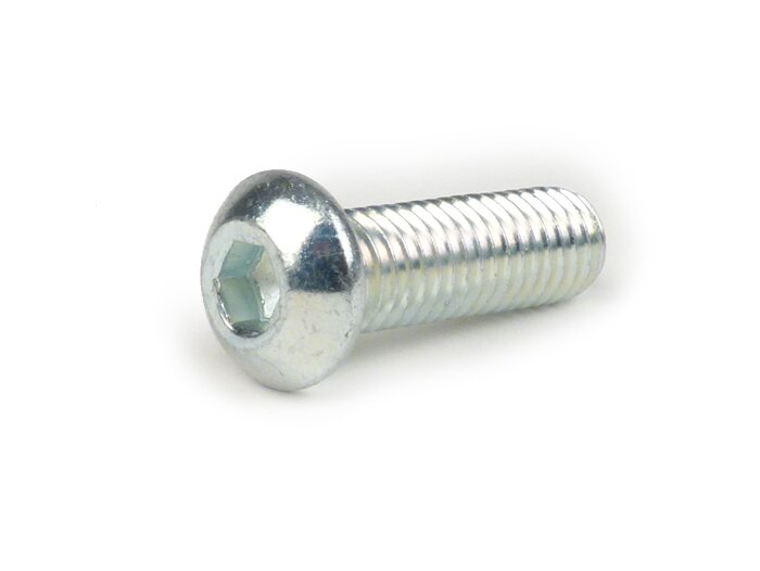 Vis Allen ULS tête bombée -DIN 7830- M8 x 25mm - zingué plated (utilise pour échappement Vespa PX 2011)