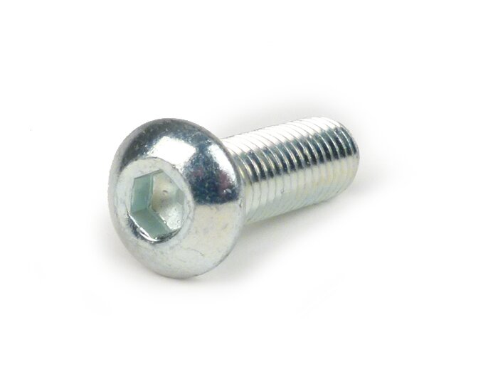 Vis Allen ULS tête bombée -DIN 7830- M8 x 25mm - zingué plated (utilise pour échappement Vespa PX 2011)