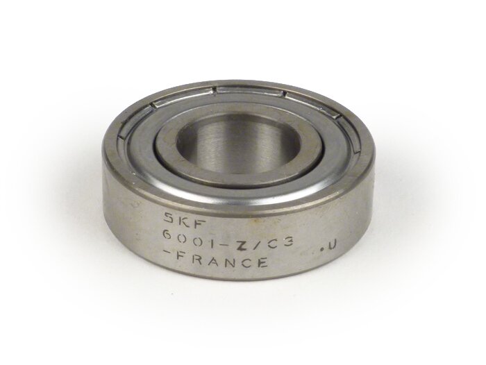 Kullager -6001 Z/C3 (inkapslat på ena sidan)- (12x28x8mm) - (används för elektrisk startmotor / startmotor Vespa PX, Cosa)