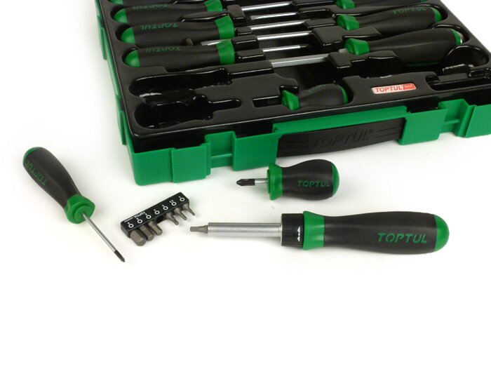 Cacciavite - Set di cacciaviti -TOPTUL Serie Pro- 20 pezzi