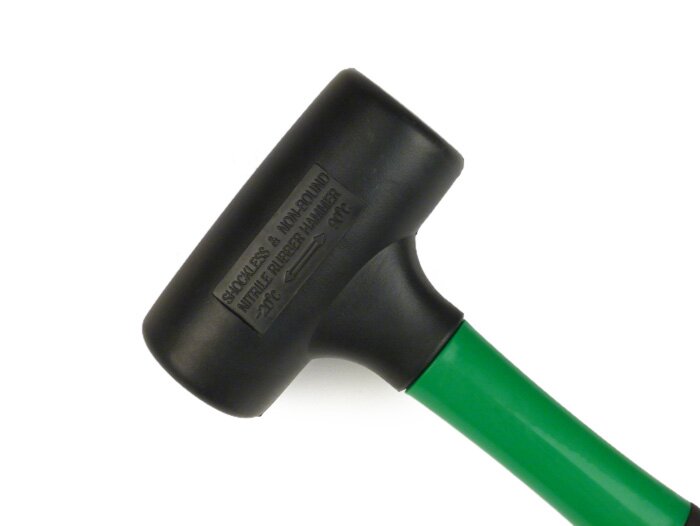 Rubber hammer, recoilless -TOPTUL Ø=50mm, 910g-