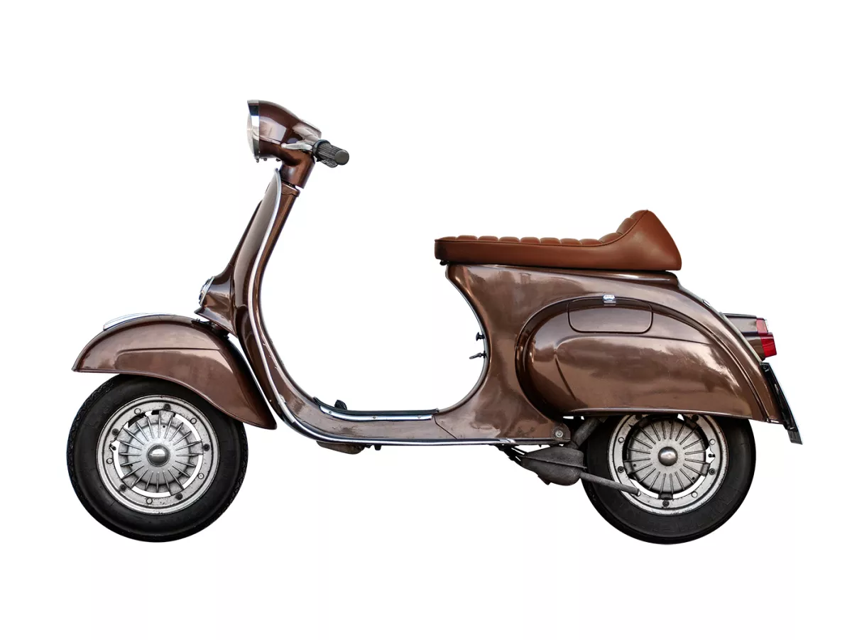 Asiento -FASTBACK 2.0- Vespa V50, PV125, ET3 - Marrón