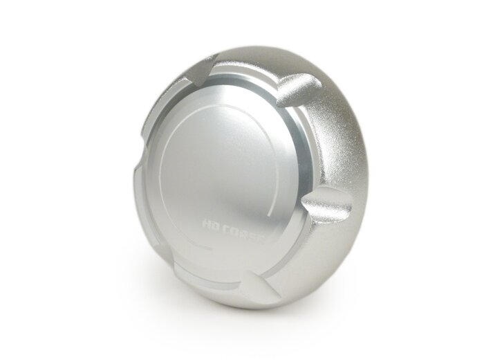 Tutup tangki -HD CORSE Aluminium CNC- Vespa 946, ET2, ET4, GT, GTV, GTL, GTS 125-300, LX, LXV, S, Gilera Fuoco, GP, ICE, Stalker, Piaggio Beverly, Carnaby, Fly, Free, Hexagon, Liberty, MP3, NRG, NRG MC2, NRG MC3, NRG Extreme, NTT, Storm, Sfera RST, SKR, S