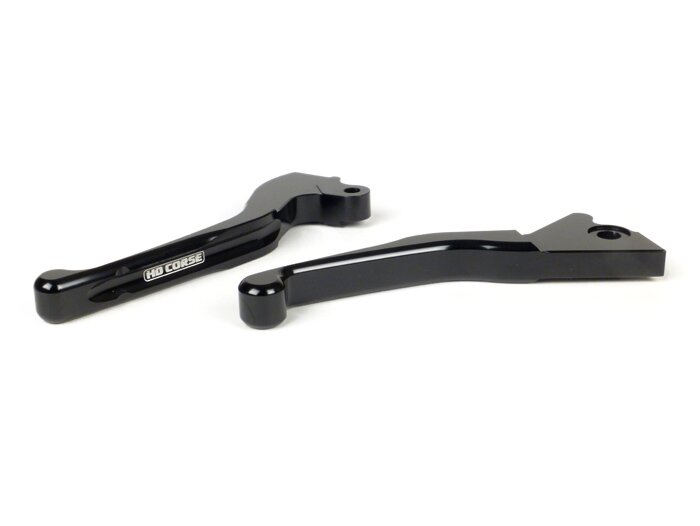 Set leva freno -HD CORSE Alluminio CNC- Vespa LX, LXV, S, Primavera 50-150, Sprint 50-150 - nero