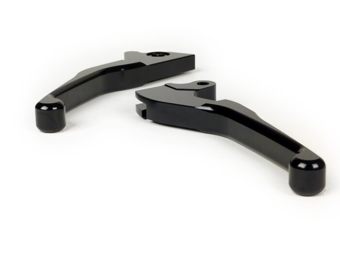 Set leva freno -HD CORSE Alluminio CNC- Vespa LX, LXV, S, Primavera 50-150, Sprint 50-150 - nero