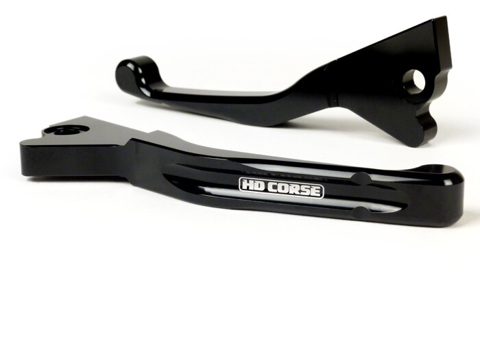 Remhendelset -HD CORSE Aluminium CNC- Vespa GT, GTL, GTS 125-300 - zwart