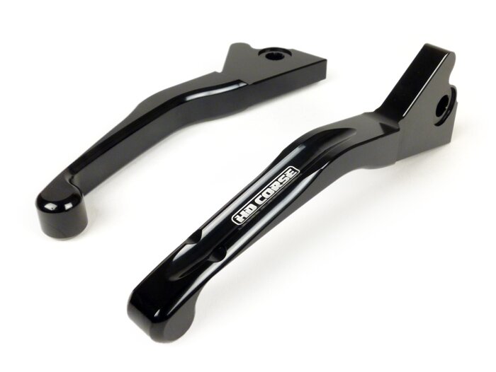 Remhendelset -HD CORSE Aluminium CNC- Vespa GT, GTL, GTS 125-300 - zwart