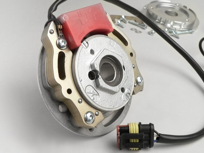 Accensione -HPI a rotore interno 2010- Piaggio 125-180 ccm 2 tempi - Gilera Runner FX/FXR 125-180, Italjet Dragster 125-180, Piaggio SKR125, SKR150, TPH125, Skipper125, Skipper150, Hexagon LX/LXT 125-180 (1 curva di accensione)