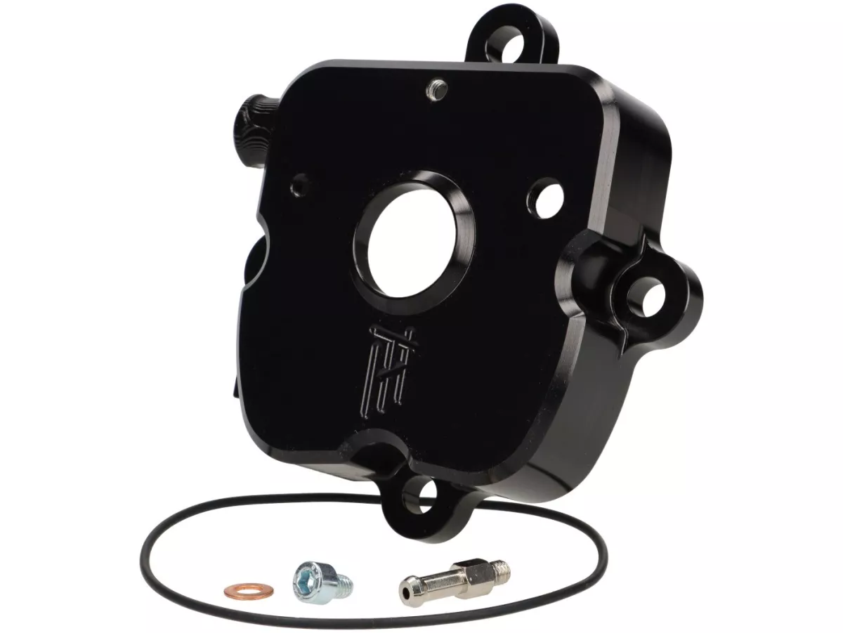 Outer cylinder head V1.0 -HEIKOTUNING- Piaggio 125-180 cc 2-stroke LC - black anodised