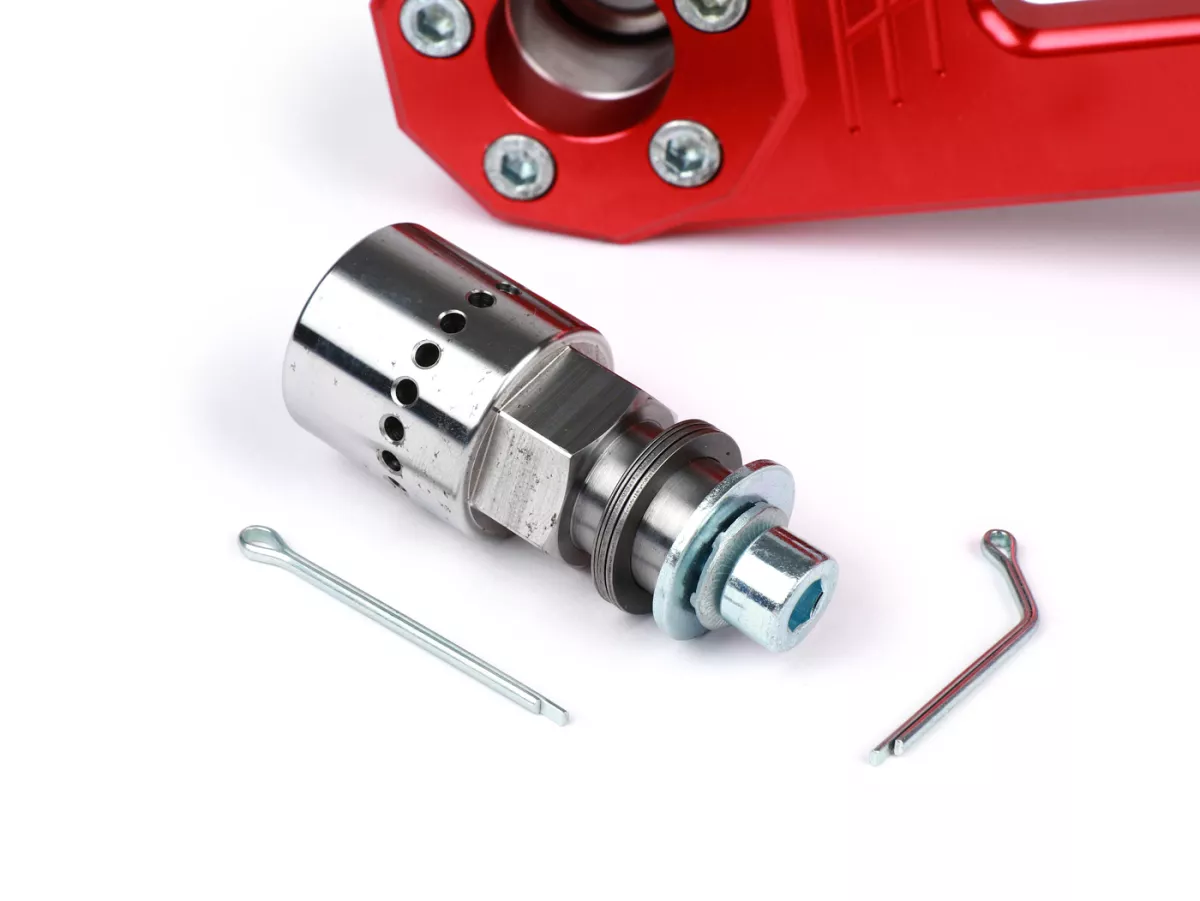 Swingarm -HEIKOTUNING- Brace V1.1 Race - rood - Piaggio 125-180 ccm 2-takt - Gilera Runner FX/FXR 125-180, Italjet Dragster 125-180, Piaggio SKR125, SKR150, TPH125, Skipper125, Skipper150, Hexagon LX/LXT 125-180 AC/LC