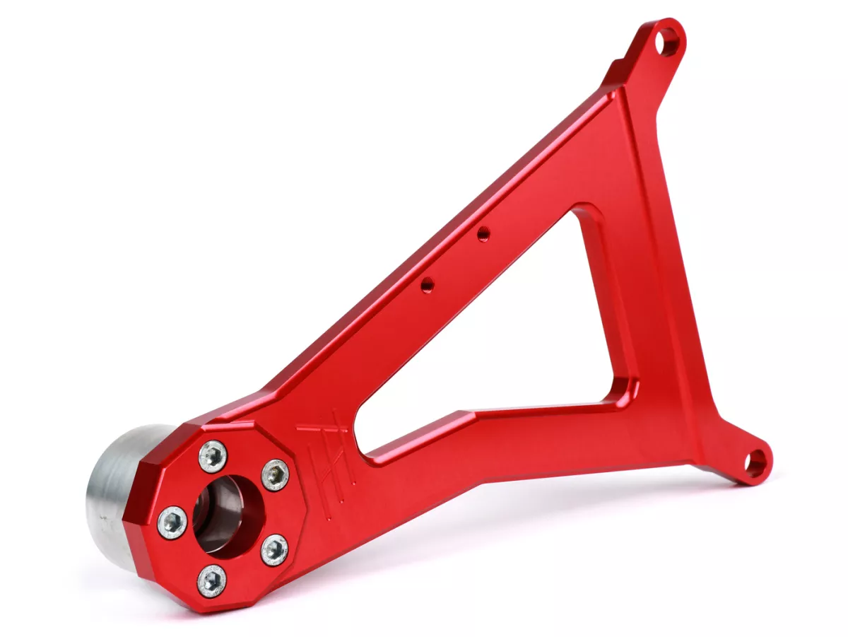 Swingarm -HEIKOTUNING- Brace V1.1 Race - rood - Piaggio 125-180 ccm 2-takt - Gilera Runner FX/FXR 125-180, Italjet Dragster 125-180, Piaggio SKR125, SKR150, TPH125, Skipper125, Skipper150, Hexagon LX/LXT 125-180 AC/LC