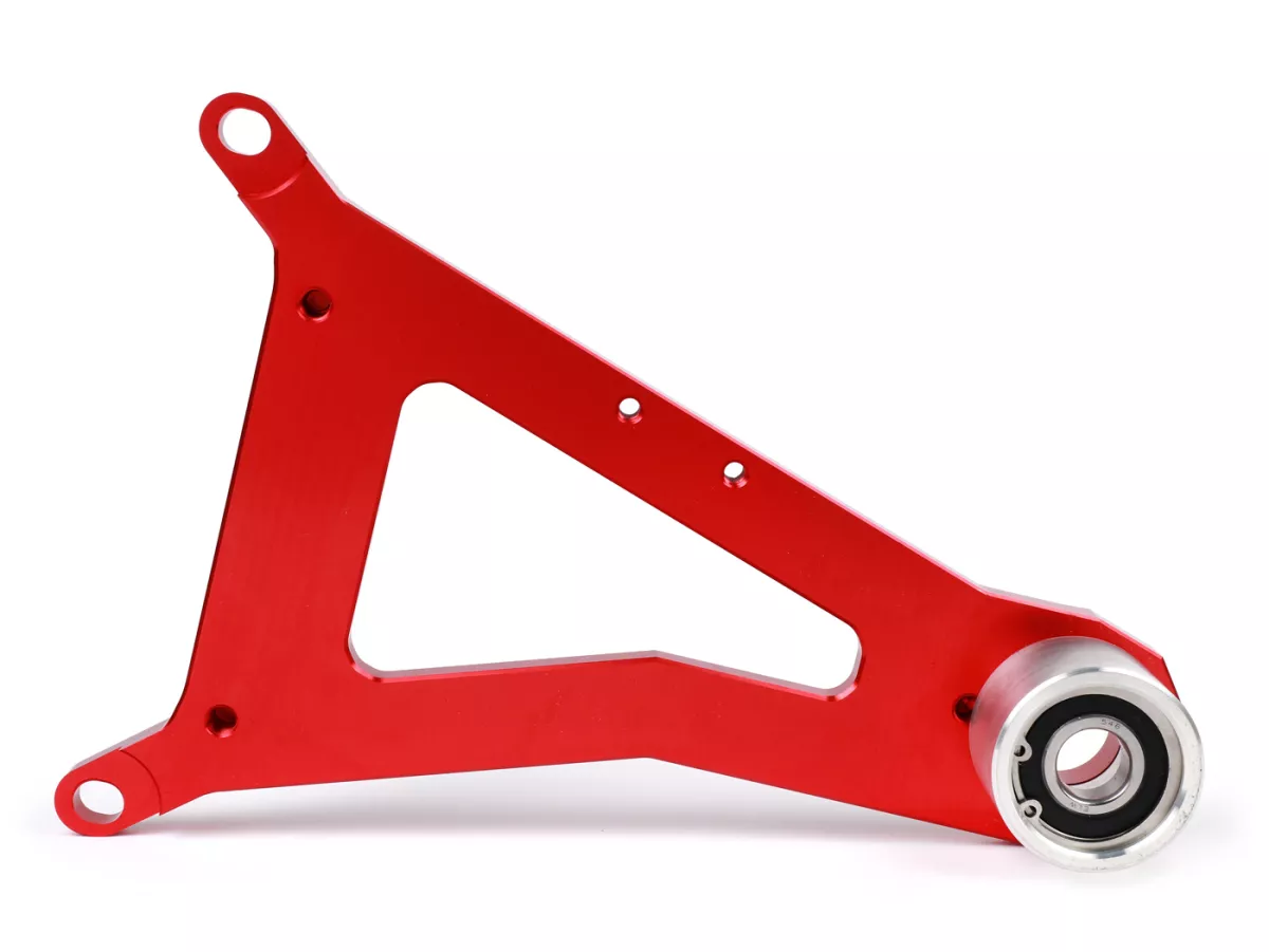 Swingarm -HEIKOTUNING- Brace V1.1 Race - rood - Piaggio 125-180 ccm 2-takt - Gilera Runner FX/FXR 125-180, Italjet Dragster 125-180, Piaggio SKR125, SKR150, TPH125, Skipper125, Skipper150, Hexagon LX/LXT 125-180 AC/LC
