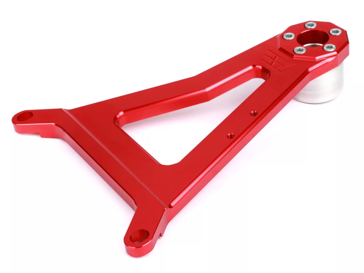 Swingarm -HEIKOTUNING- Brace V1.1 Race - rood - Piaggio 125-180 ccm 2-takt - Gilera Runner FX/FXR 125-180, Italjet Dragster 125-180, Piaggio SKR125, SKR150, TPH125, Skipper125, Skipper150, Hexagon LX/LXT 125-180 AC/LC