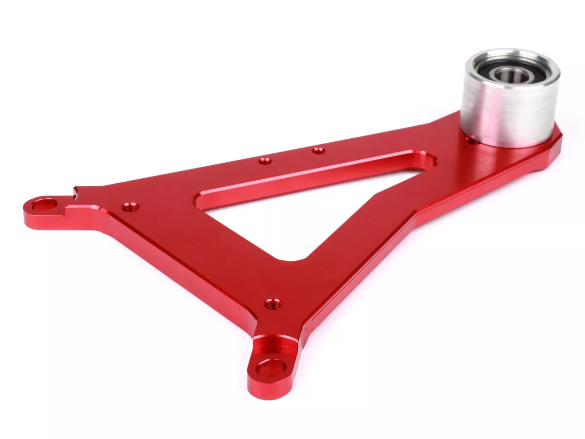 Swingarm -HEIKOTUNING- Brace V1.1 Race - rood - Piaggio 125-180 ccm 2-takt - Gilera Runner FX/FXR 125-180, Italjet Dragster 125-180, Piaggio SKR125, SKR150, TPH125, Skipper125, Skipper150, Hexagon LX/LXT 125-180 AC/LC