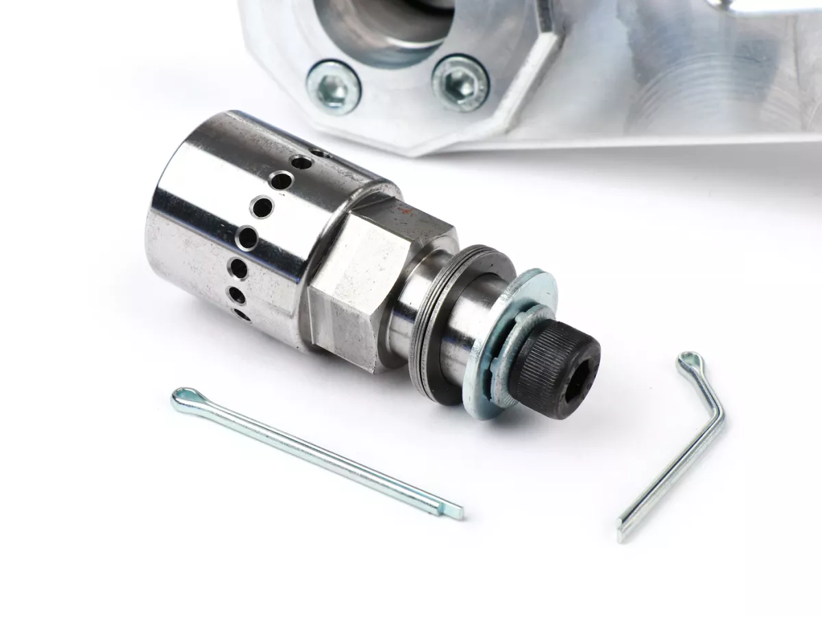 Swingarm -HEIKOTUNING- Brace V1.1 Race - zilver - Piaggio 125-180 ccm 2-takt - Gilera Runner FX/FXR 125-180, Italjet Dragster 125-180, Piaggio SKR125, SKR150, TPH125, Skipper125, Skipper150, Hexagon LX/LXT 125-180 AC/LC