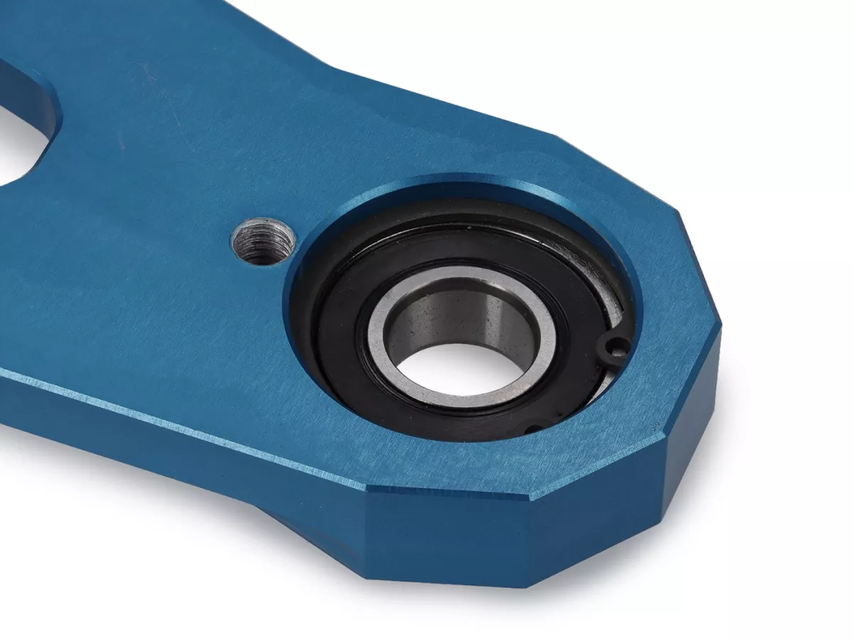 Forcellone -HEIKOTUNING- Brace V2 - blu - Piaggio 125-180 ccm 2 tempi - Gilera Runner FX/FXR 125-180, Italjet Dragster 125-180, Piaggio SKR125, SKR150, TPH125, Skipper125, Skipper150, Hexagon LX/LXT 125-180 AC/LC