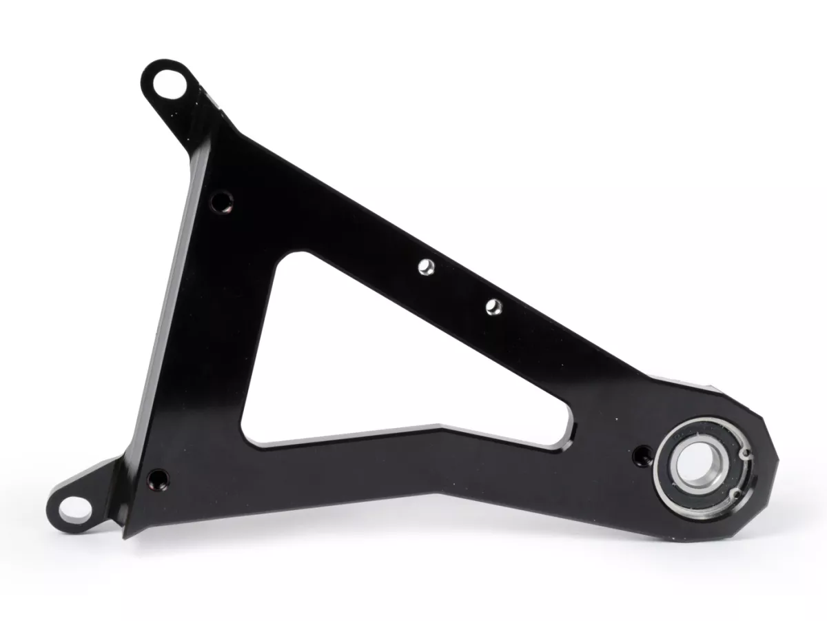 Forcellone -HEIKOTUNING- Brace V2 - nero - Piaggio 125-180 ccm 2 tempi - Gilera Runner FX/FXR 125-180, Italjet Dragster 125-180, Piaggio SKR125, SKR150, TPH125, Skipper125, Skipper150, Hexagon LX/LXT 125-180 AC/LC