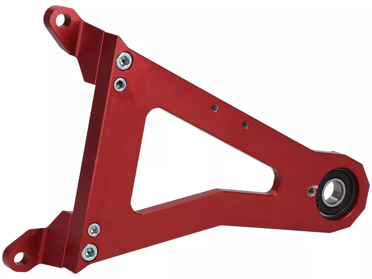 Forcellone -HEIKOTUNING- Brace V2 - rosso - Piaggio 125-180 ccm 2 tempi - Gilera Runner FX/FXR 125-180, Italjet Dragster 125-180, Piaggio SKR125, SKR150, TPH125, Skipper125, Skipper150, Hexagon LX/LXT 125-180 AC/LC