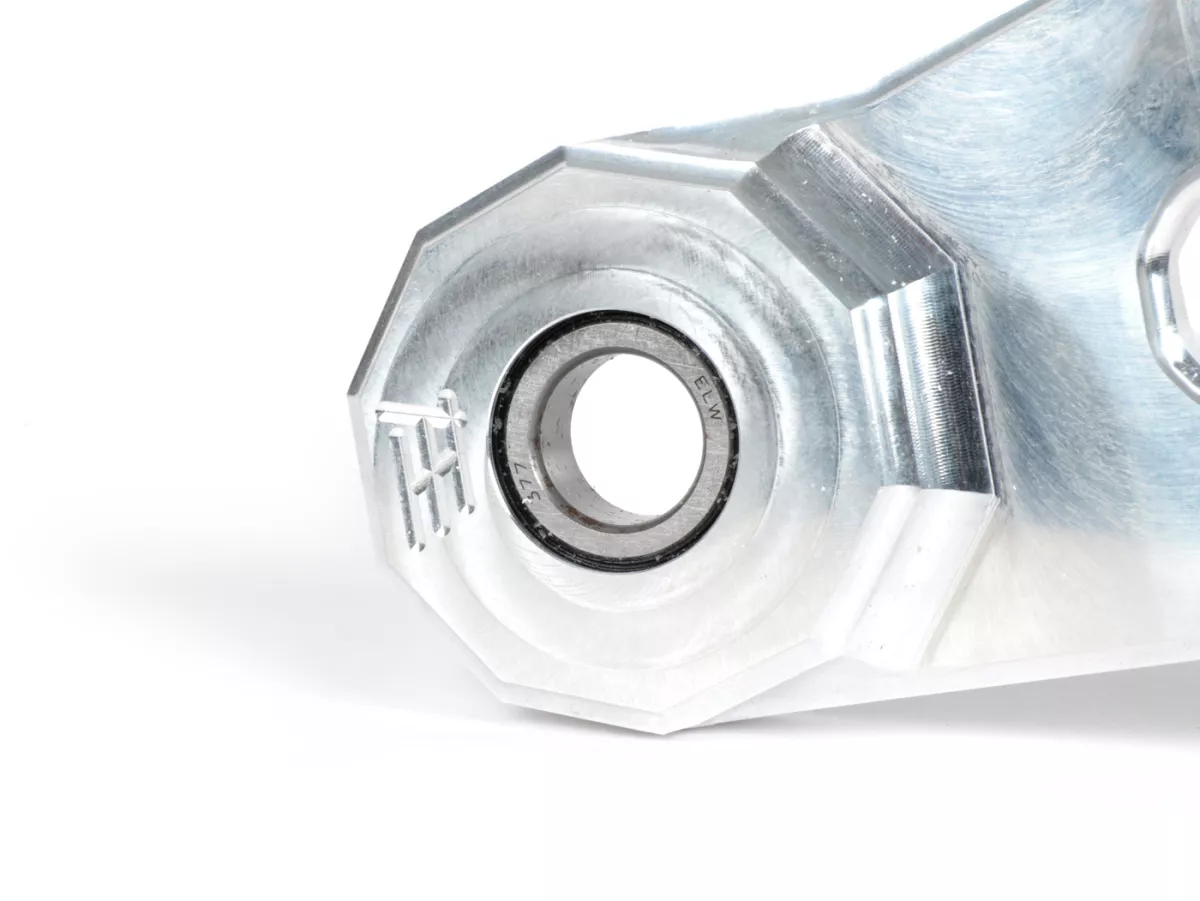 Swing arm brace -HEIKOTUNING- Brace V2 - silver - Piaggio 125-180 cc 2-stroke AC/LC