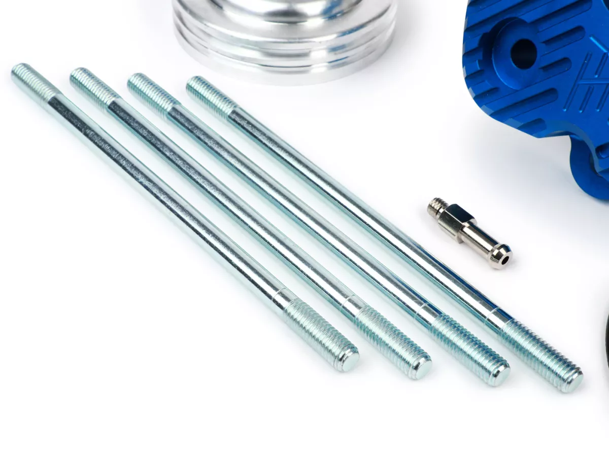 Cylinder head set V2.1 race -HEIKOTUNING- blue - Piaggio 125-180 cc 2-stroke LC