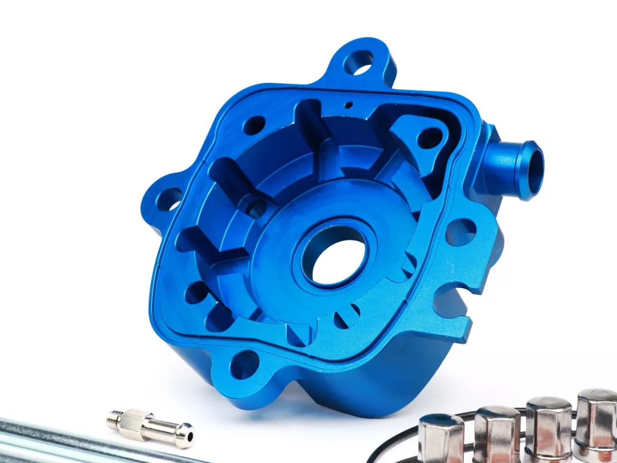 Cylinder head set V2.1 race -HEIKOTUNING- blue - Piaggio 125-180 cc 2-stroke LC