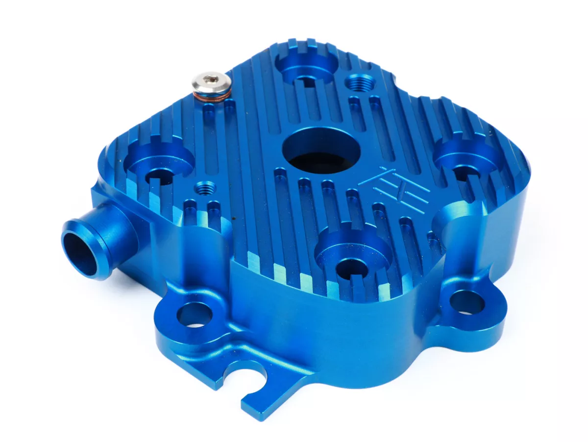 Cylinder head set V2.1 race -HEIKOTUNING- blue - Piaggio 125-180 cc 2-stroke LC