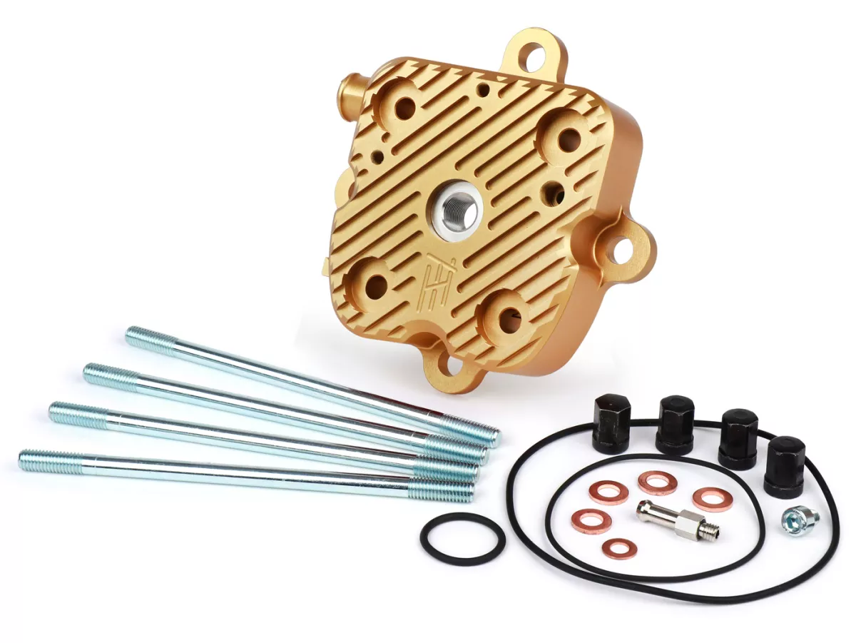 Cylinder head set V2.1 race -HEIKOTUNING- gold - Piaggio 125-180 cc 2-stroke LC