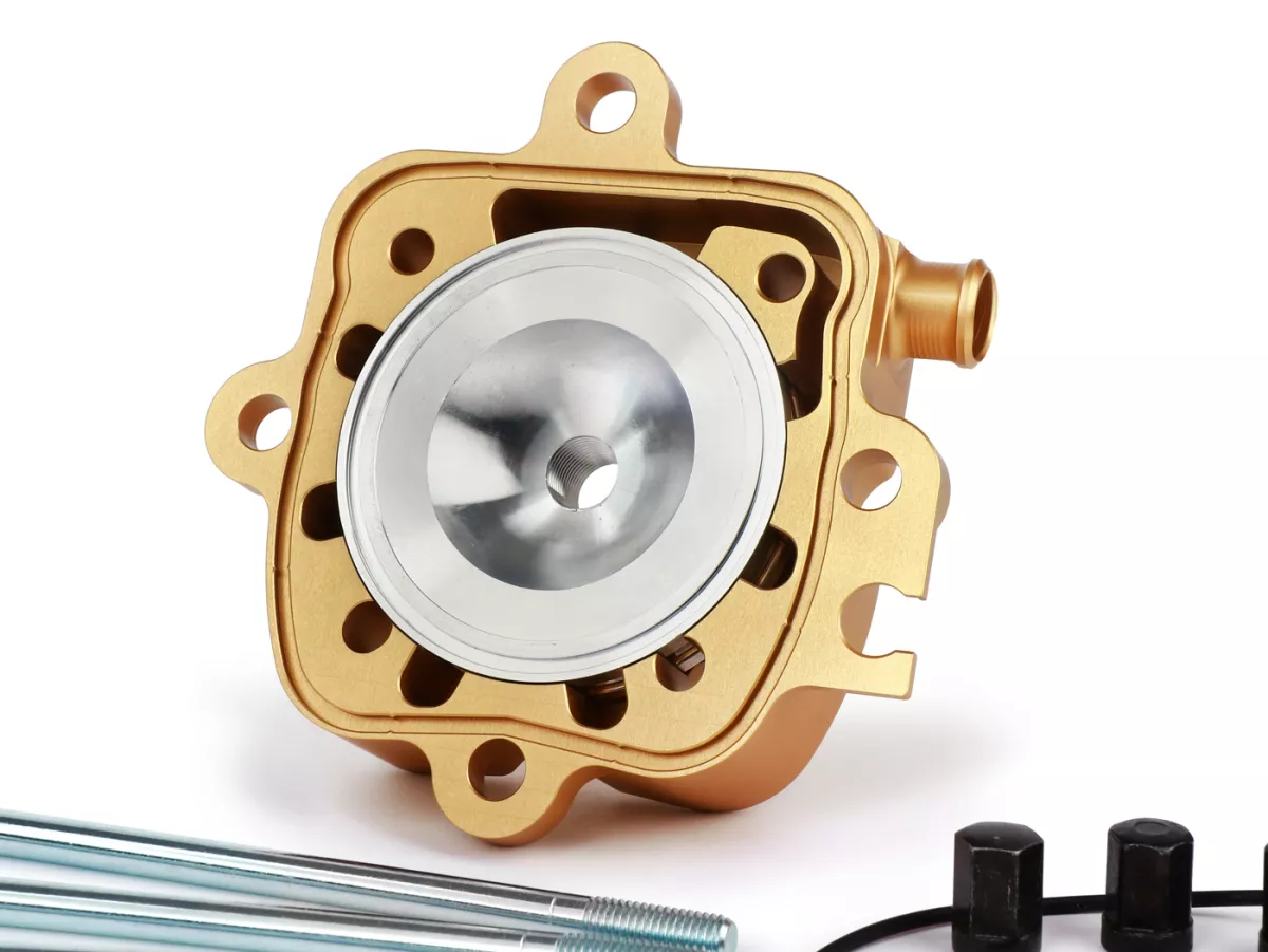 Cylinder head set V2.1 race -HEIKOTUNING- gold - Piaggio 125-180 cc 2-stroke LC