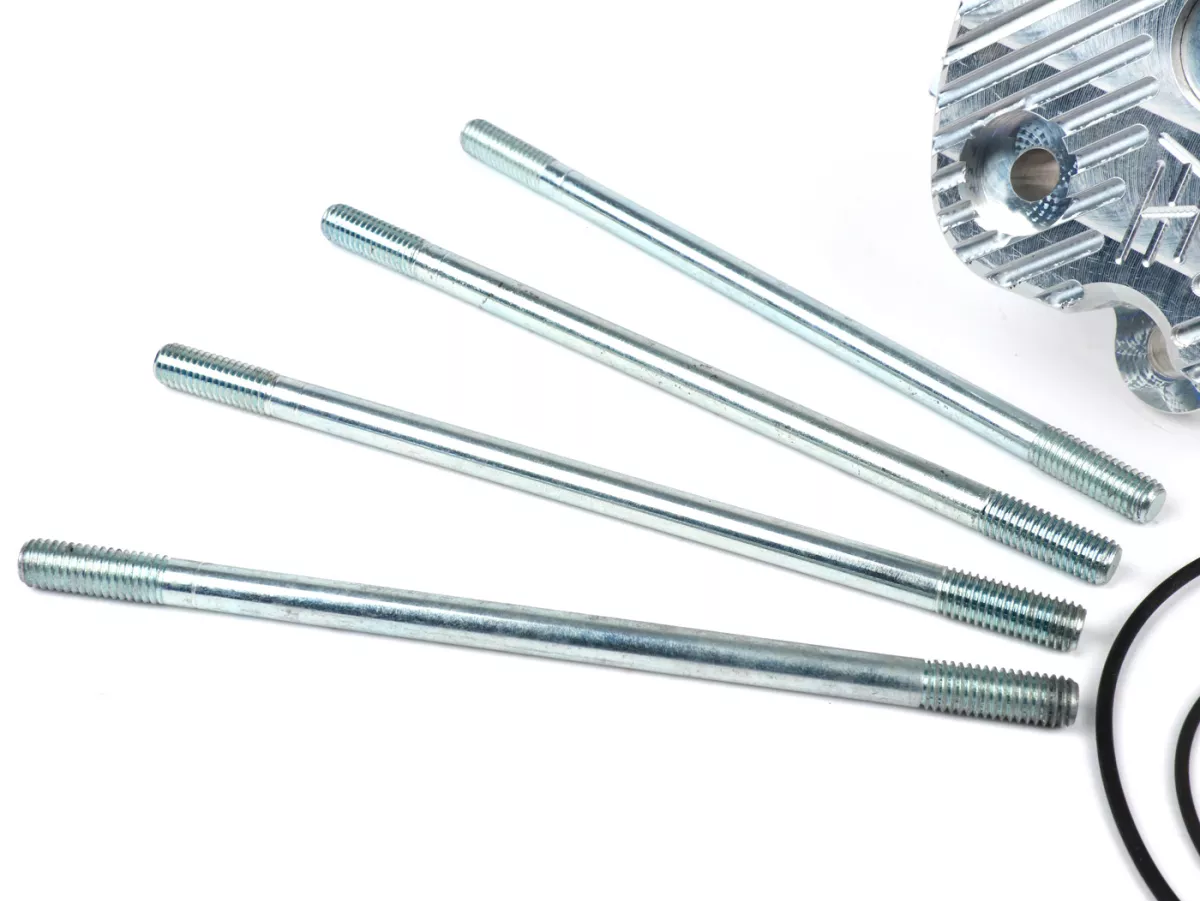 Cylinder head set V2.1 race -HEIKOTUNING- silver - Piaggio 125-180 cc 2-stroke LC