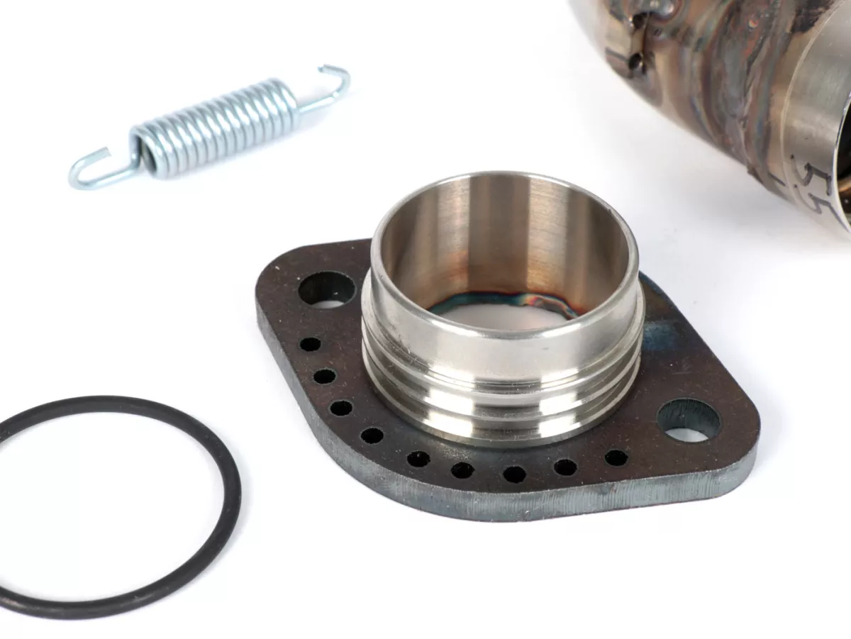 Exhaust manifold -HEIKOTUNING- Piaggio 125-180cc 2-stroke - stainless steel