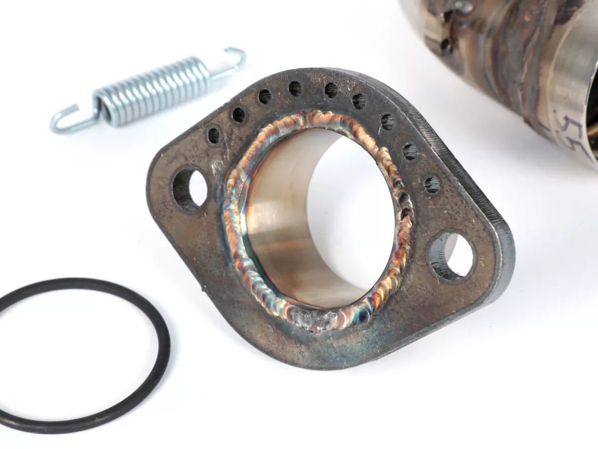 Exhaust manifold -HEIKOTUNING- Piaggio 125-180cc 2-stroke - stainless steel