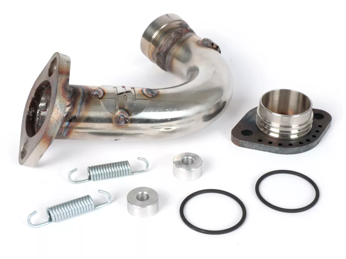Exhaust manifold -HEIKOTUNING- Piaggio 125-180cc 2-stroke - stainless steel