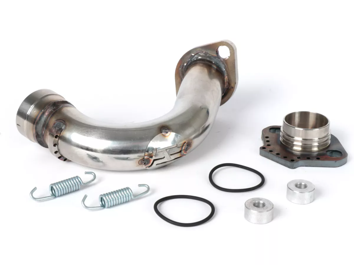 Exhaust manifold -HEIKOTUNING- Piaggio 125-180cc 2-stroke - stainless steel