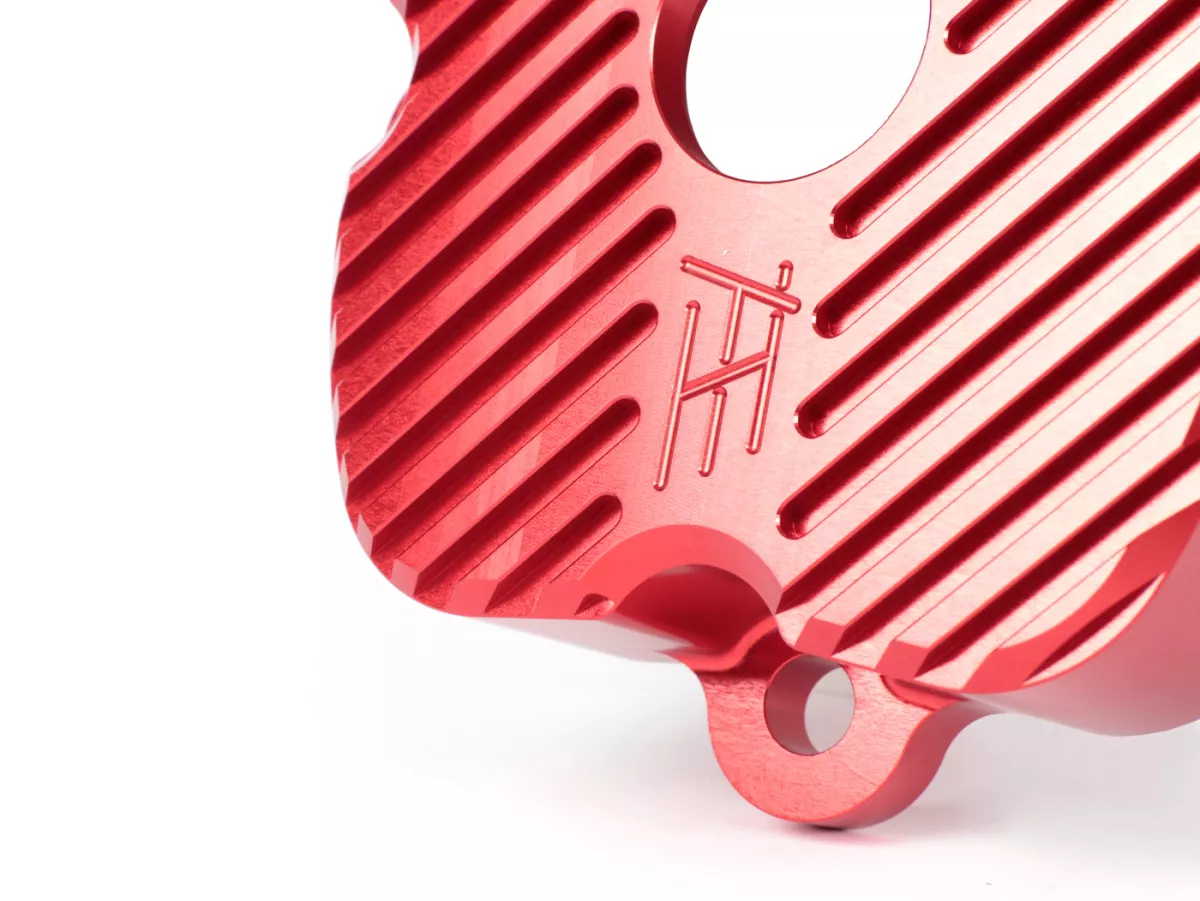 Outer cylinder head V1.1 -HEIKOTUNING- red - 45° - Piaggio 125-180 cc 2-stroke LC