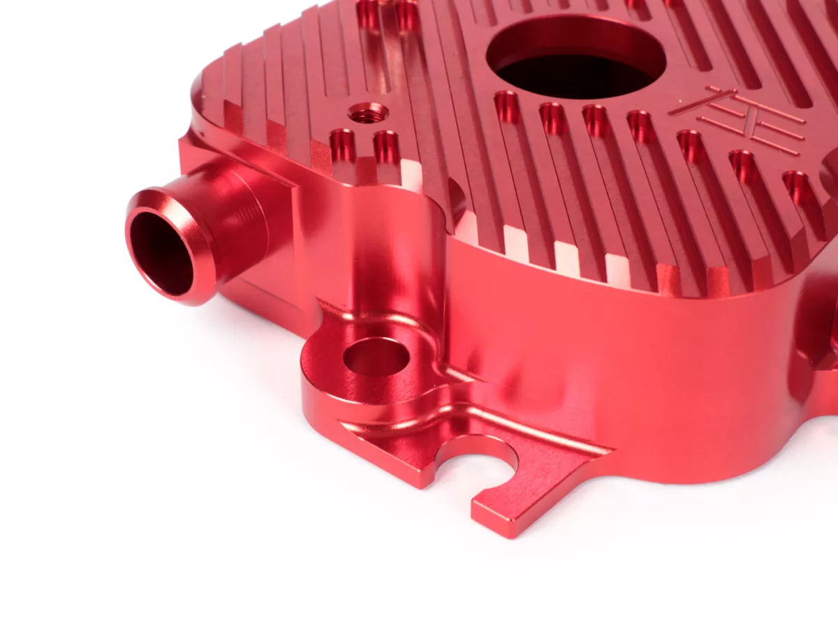 Outer cylinder head V1.1 -HEIKOTUNING- red - 45° - Piaggio 125-180 cc 2-stroke LC