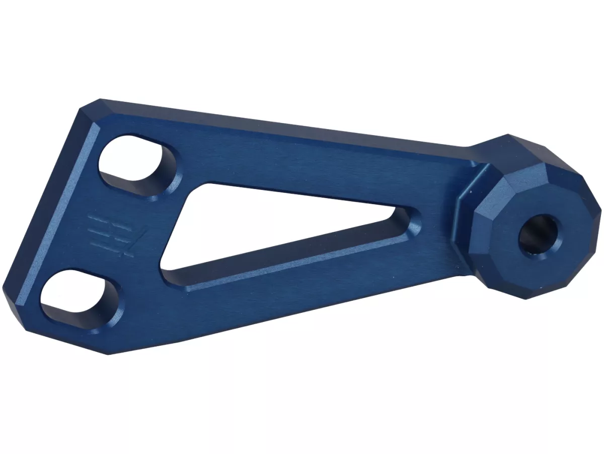 Mounting bracket PM 59 X -HEIKOTUNING- Brace V1, V2, PM TSAB - blue - Piaggio 125-180 cc 2-stroke AC/LC