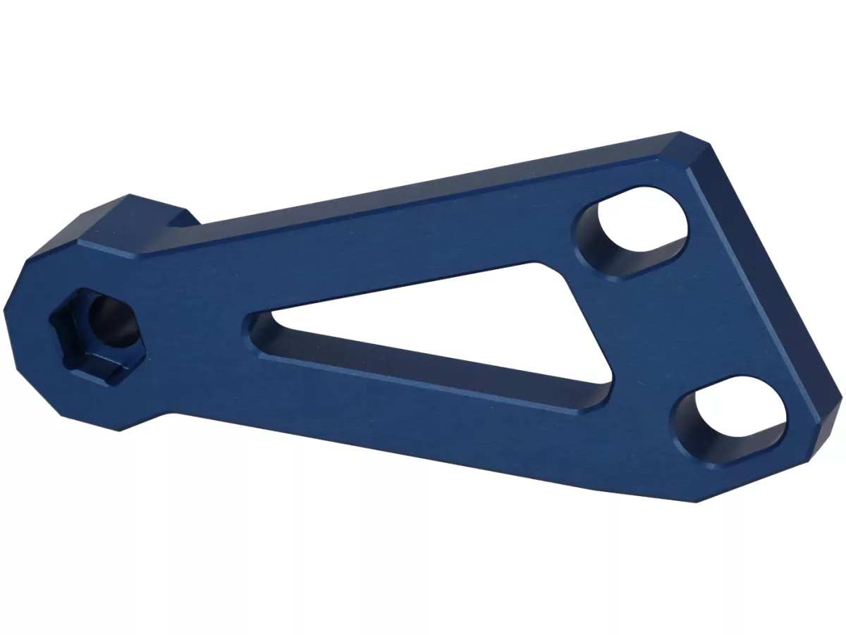 Mounting bracket PM 59 X -HEIKOTUNING- Brace V1, V2, PM TSAB - blue - Piaggio 125-180 cc 2-stroke AC/LC