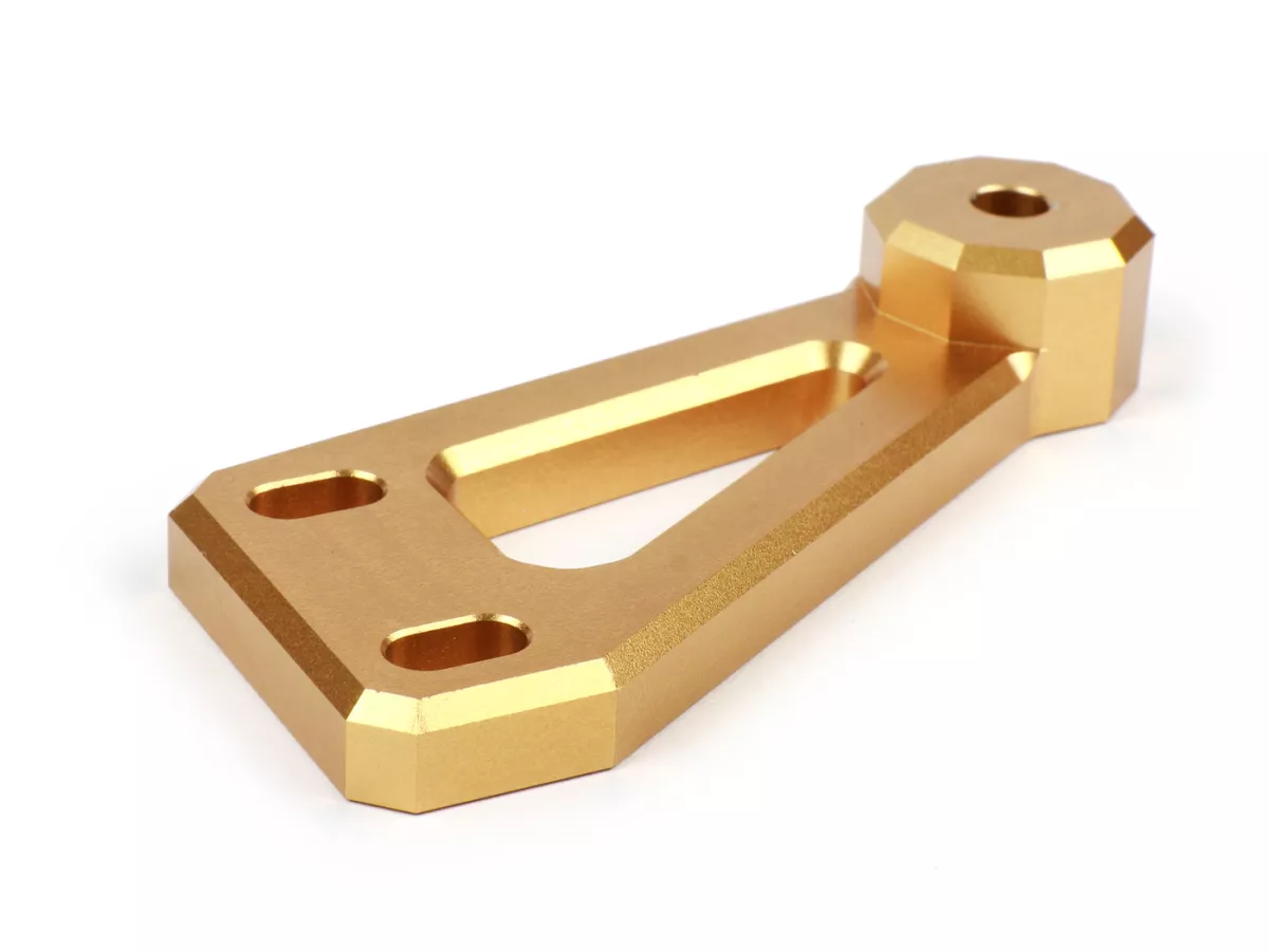 Adaptador PM 59 X -HEIKOTUNING- Brace V1, V2, PM TSAB - oro - Piaggio 125-180 ccm 2 tiempos - Gilera Runner FX/FXR 125-180, Italjet Dragster 125-180, Piaggio SKR125, SKR150, TPH125, Skipper125, Skipper150, Hexagon LX/LXT 125-180 AC/LC