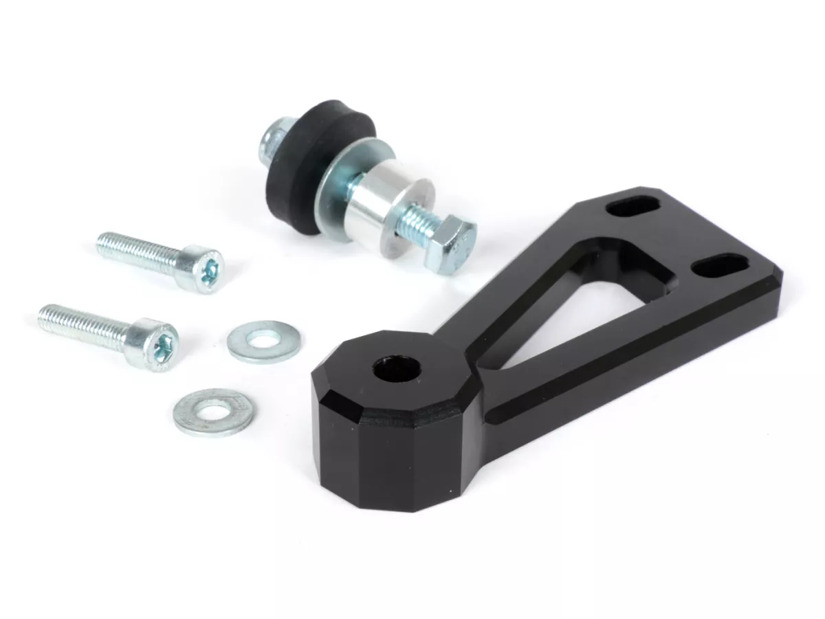 Adapter PM 59 X -HEIKOTUNING- Brace V1, V2, PM TSAB - svart - Piaggio 125-180 ccm 2-takt - Gilera Runner FX/FXR 125-180, Italjet Dragster 125-180, Piaggio SKR125, SKR150, TPH125, Skipper125, Skipper150, Hexagon LX/LXT 125-180 AC/LC