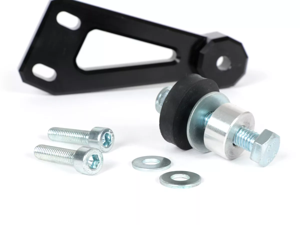 Adapter PM 59 X -HEIKOTUNING- Brace V1, V2, PM TSAB - svart - Piaggio 125-180 ccm 2-takt - Gilera Runner FX/FXR 125-180, Italjet Dragster 125-180, Piaggio SKR125, SKR150, TPH125, Skipper125, Skipper150, Hexagon LX/LXT 125-180 AC/LC
