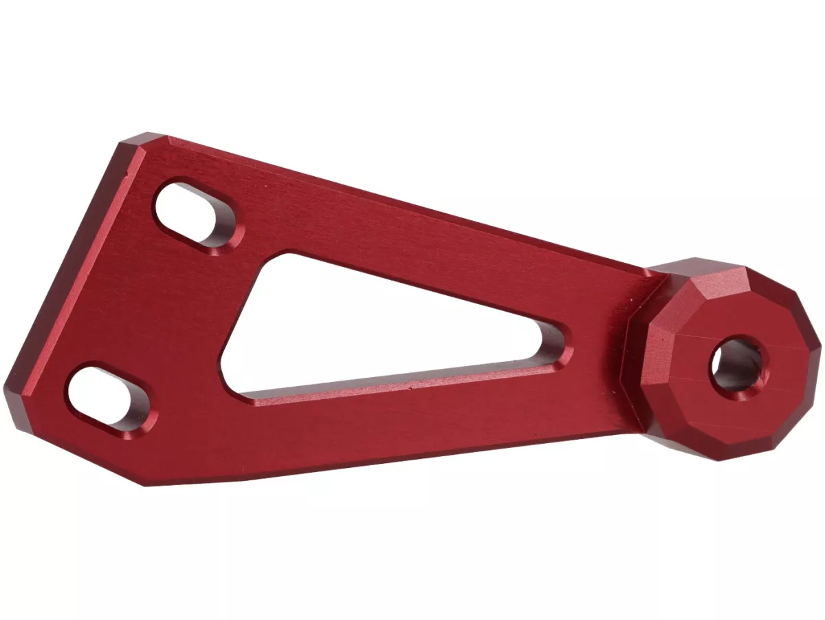 Mounting bracket PM 59 X -HEIKOTUNING- Brace V1, V2, PM TSAB - red - Piaggio 125-180 cc 2-stroke AC/LC