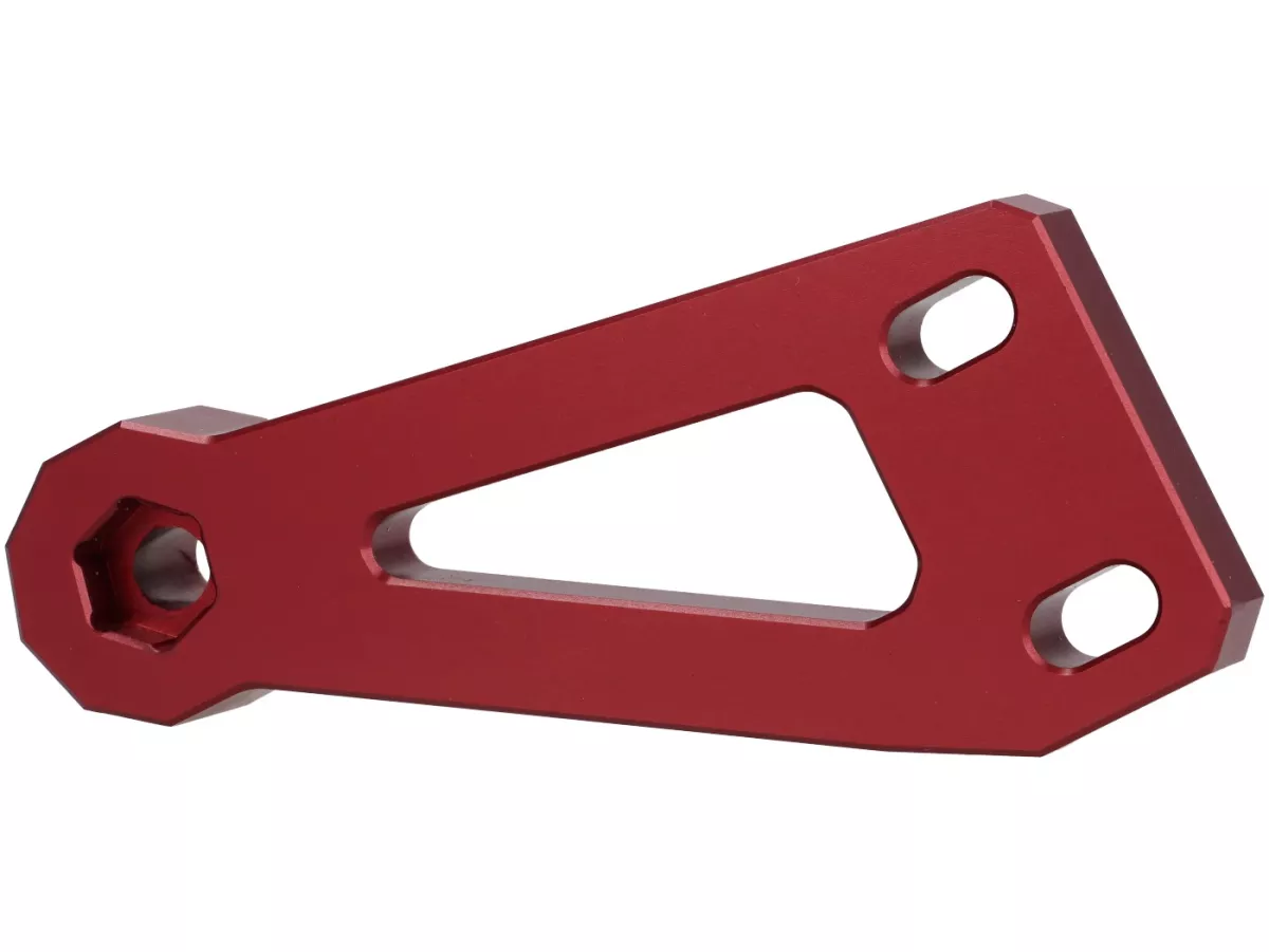 Mounting bracket PM 59 X -HEIKOTUNING- Brace V1, V2, PM TSAB - red - Piaggio 125-180 cc 2-stroke AC/LC