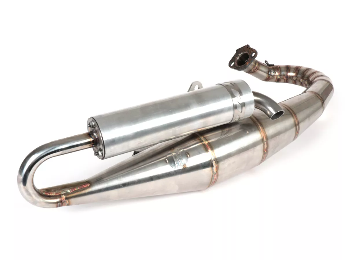 Uitlaat -HEIKOTUNING- Koppeluitlaat Straatmodel - Piaggio 125-180cc AC/LC 2-takt Maxi - Gilera Runner FX/FXR 125-180, Italjet Dragster 125-180, Piaggio SKR125, SKR150, TPH125, Skipper125, Skipper150